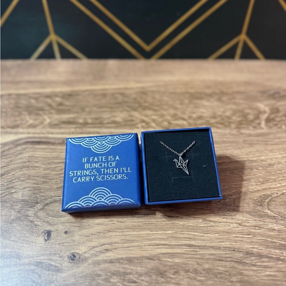 Six Crimson Cranes Necklace | Owlcrate